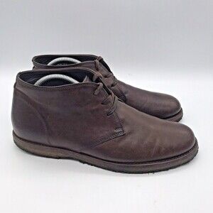 Allen Edmonds Montauk Men’s 8M Brown Leather Chukka Boot Crepe Sole Shoe Italy